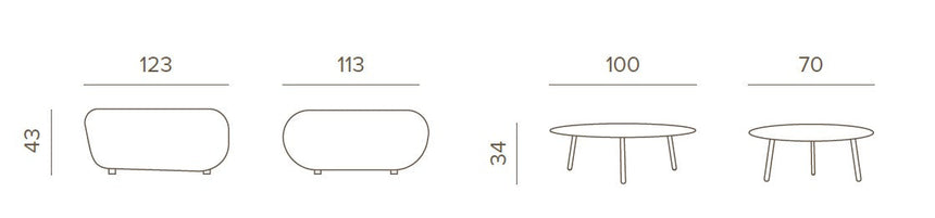 Grattoni Rock – conjunto de patio al aire libre