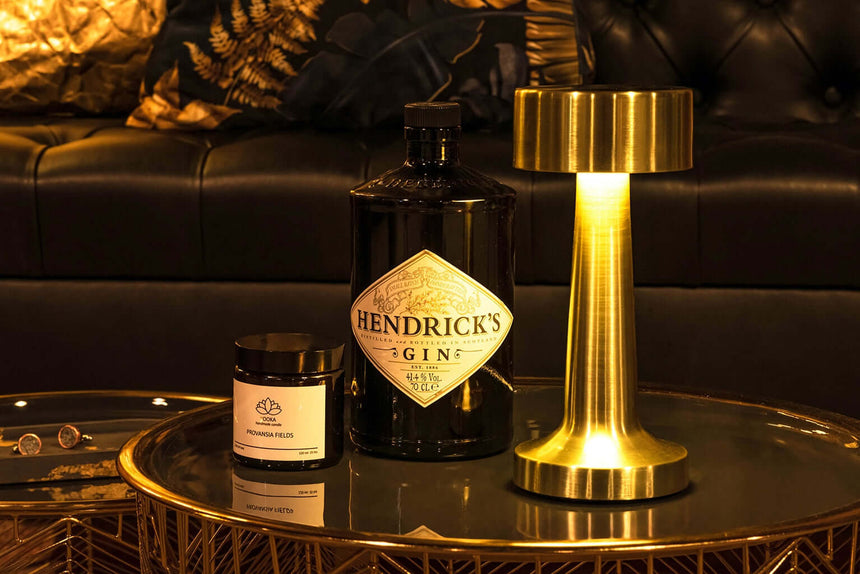 Lee asztali lámpa arany – beépített akkumulátor, LED