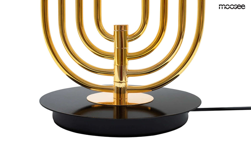 24. Lámpara de mesa Bottega oro/negro