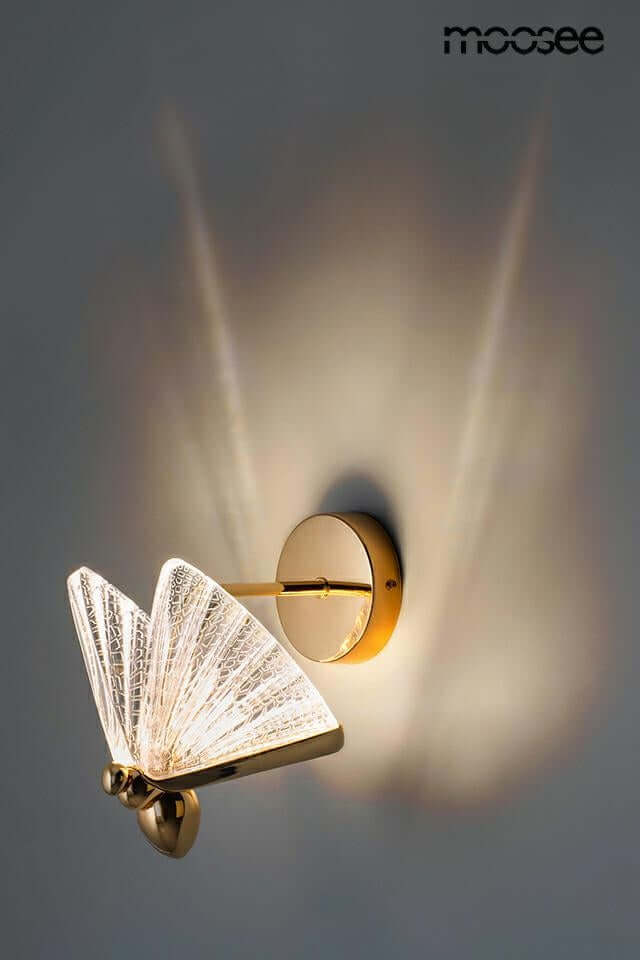 Butterfly S fali lámpa arany