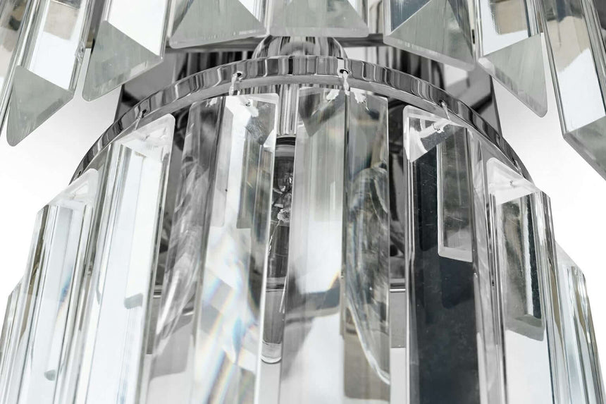 Imperial Wall Silver fali lámpa – acél, kristály