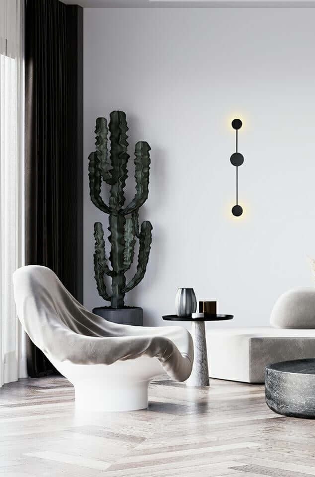 64. Lámpara de pared Shadow 2 Close negra