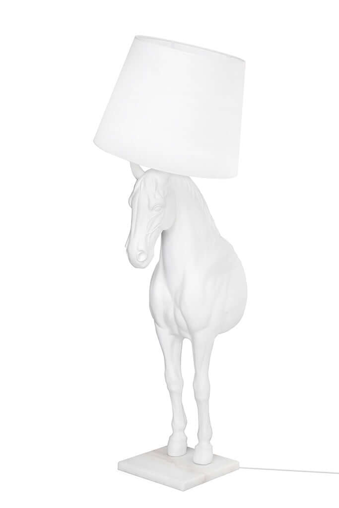 Lámpara de pie GOAT Horse Stand S blanca – fibra de vidrio