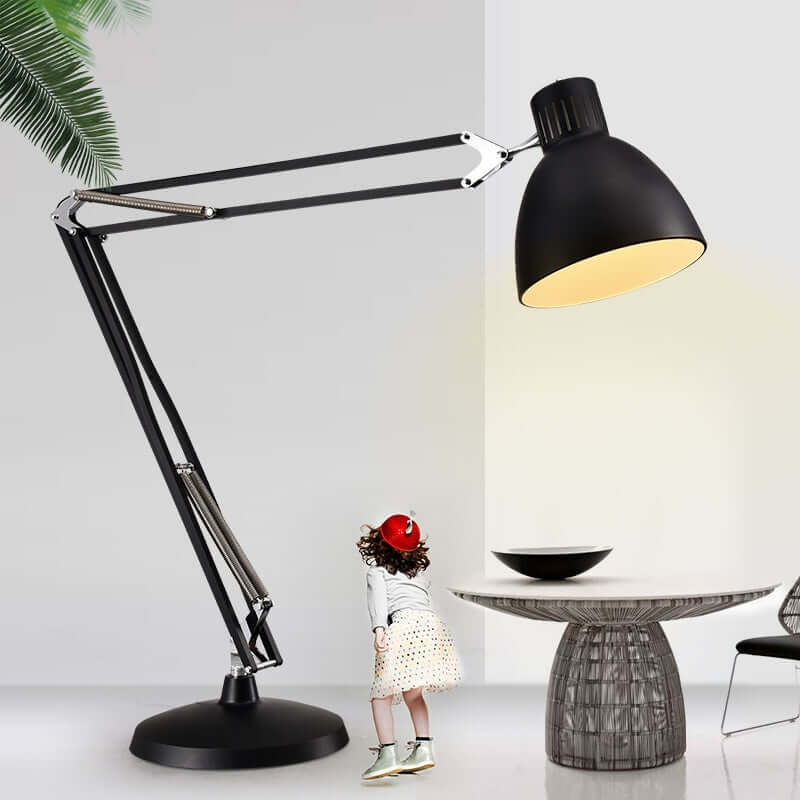 Lámpara de pie gigante negra – metal