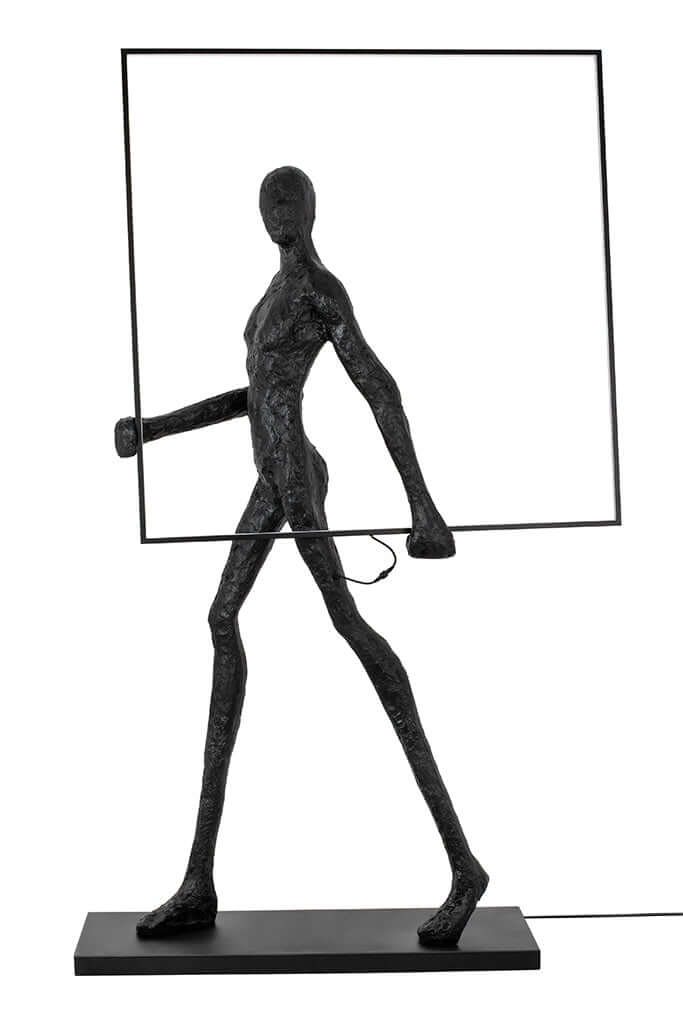 Lámpara de pie Human Square – fibra de vidrio