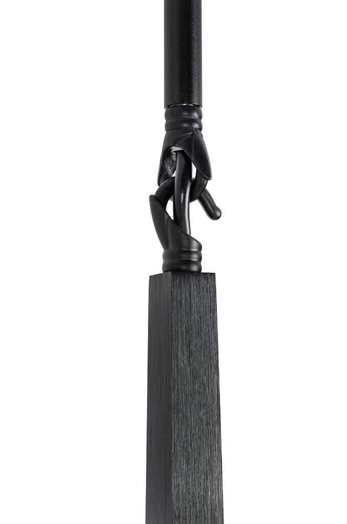 Lámpara colgante Candelabru 6 negra – aluminio, cristal