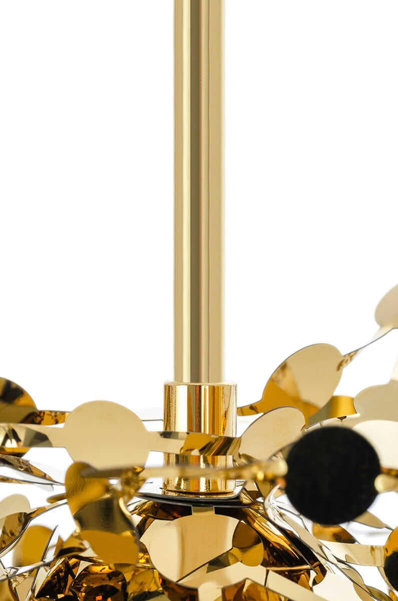 Monete függőlámpa arany – fém