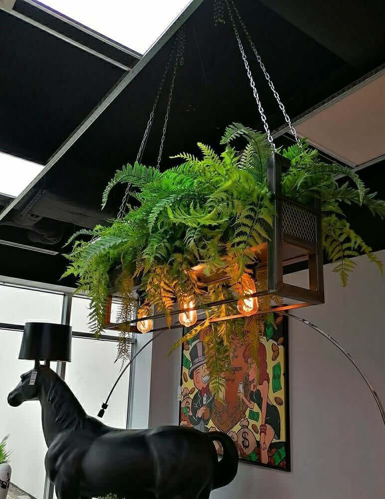 Lámpara colgante industrial Semira 100 / estilo floral