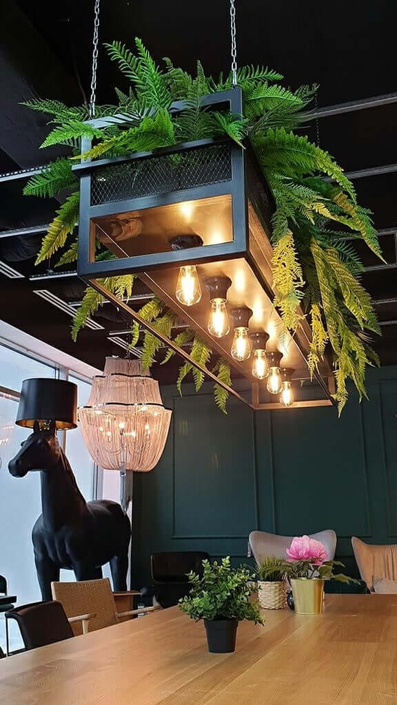 Lámpara colgante industrial Semira 180 / estilo floral