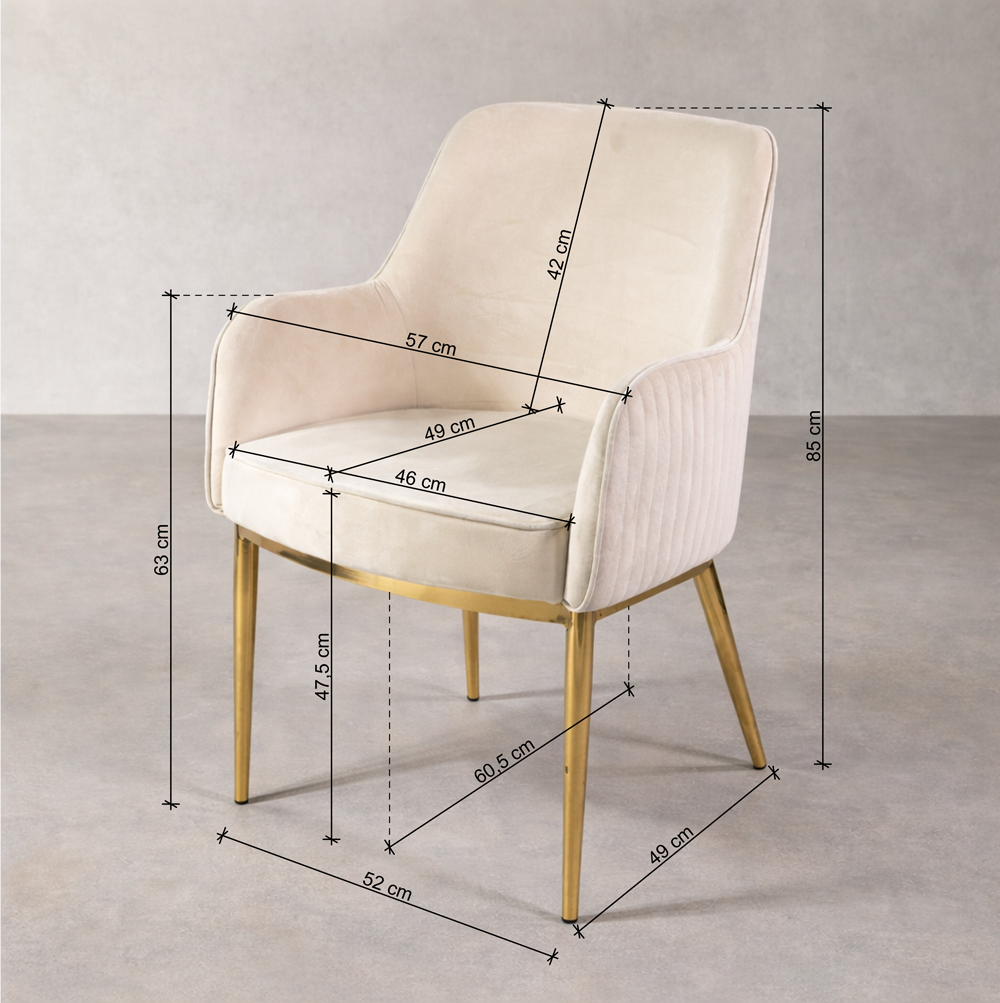 Silla de comedor premium KL Nolan en negro, edición limitada