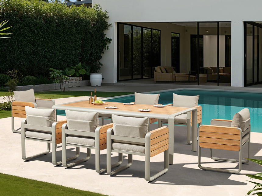 Conjunto de comedor de jardín de 8 plazas Higold Nottingham