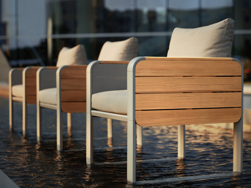 Conjunto de comedor de jardín de 8 plazas Higold Nottingham