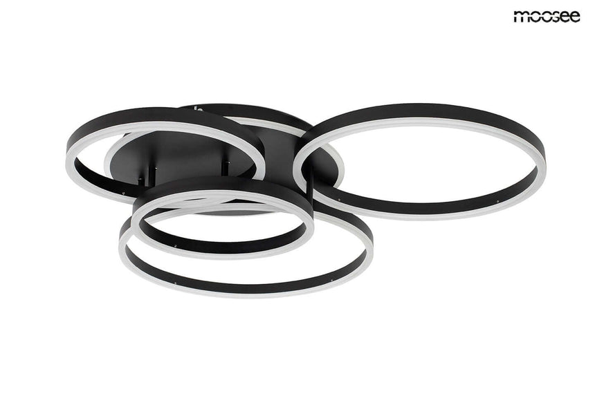 Rings 5 mennyezeti lámpa fekete