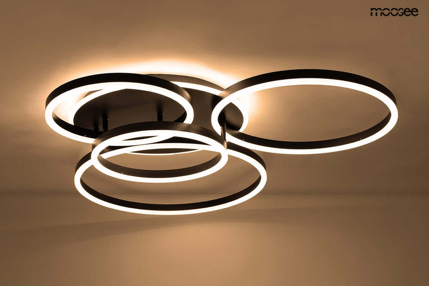 Rings 5 mennyezeti lámpa fekete