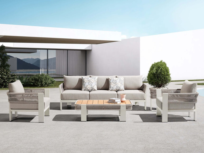 Higold Borromeo 5 személyes kerti ülőgarnitúra szett, taupe színben