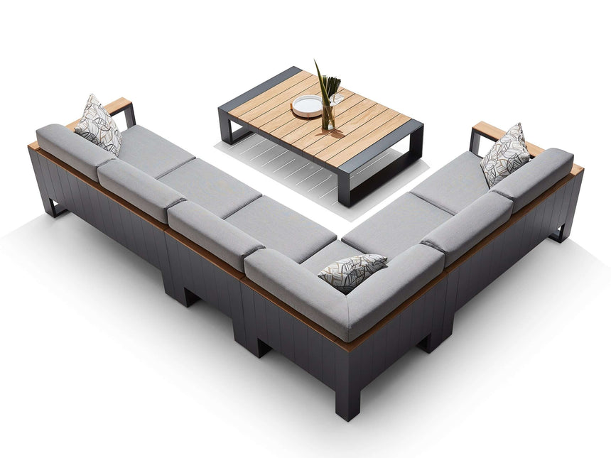 Conjunto de muebles de jardín esquineros Higold Cambusa de 5 plazas