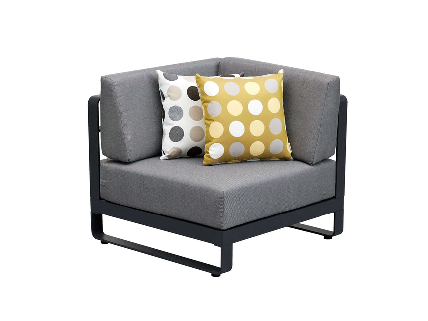 Conjunto de jardín esquinero de 5 plazas Higold New Polo