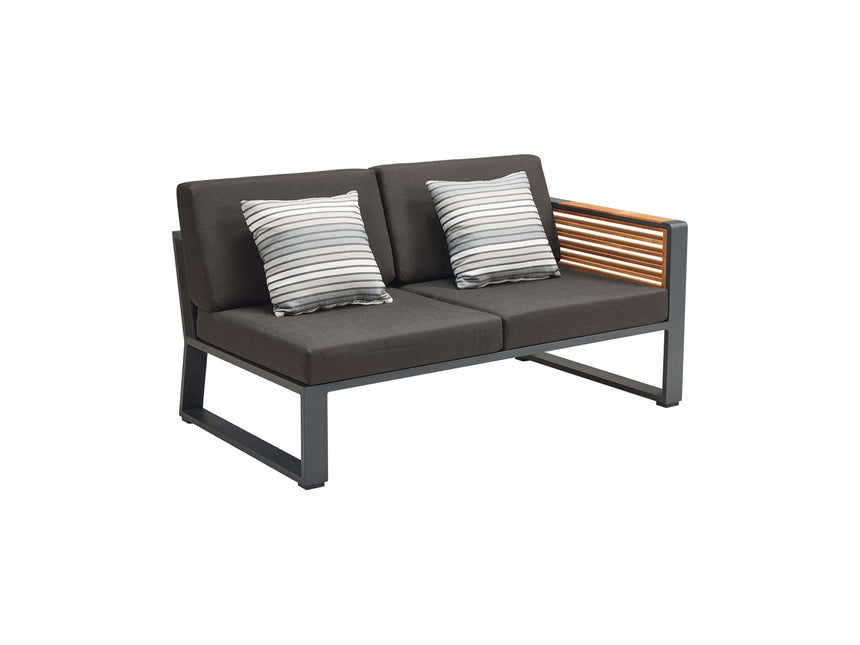 Conjunto de muebles de esquina para jardín de 4 plazas Higold New York