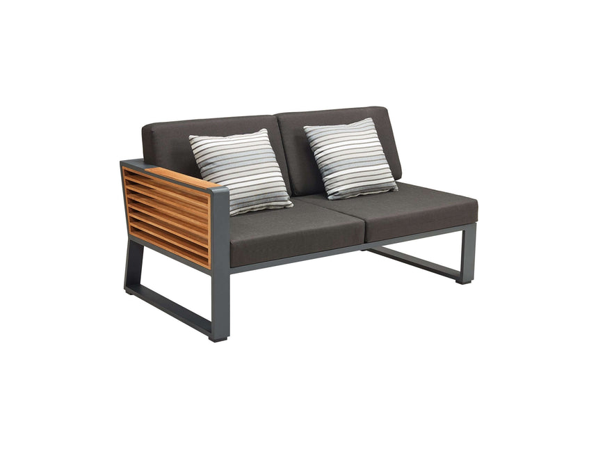 Conjunto de muebles de esquina para jardín de 5 plazas Higold New York