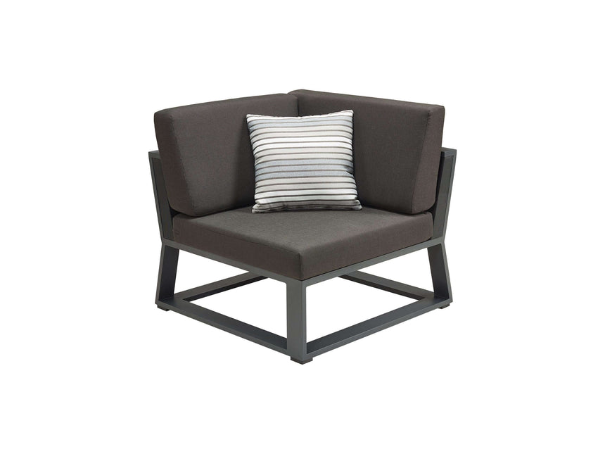 Conjunto de muebles de esquina para jardín de 5 plazas Higold New York