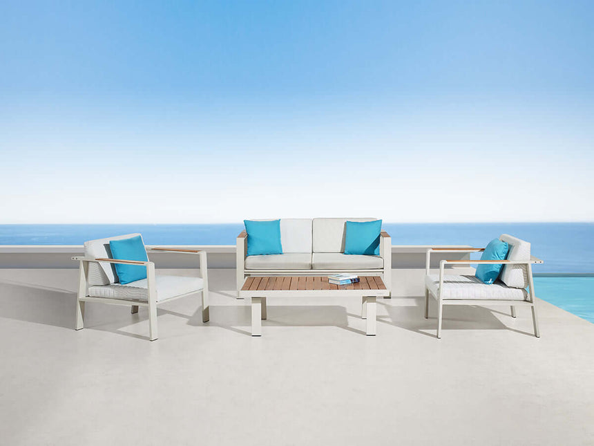 Higold Nofi - Sofá de jardín de 4 plazas, beige