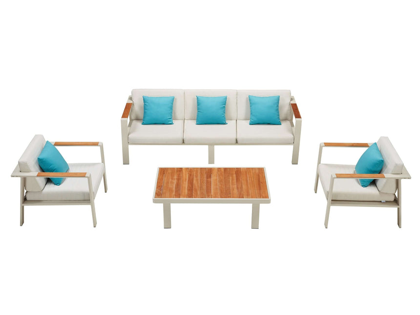 Higold Nofi - Sofá de jardín de 5 plazas, beige