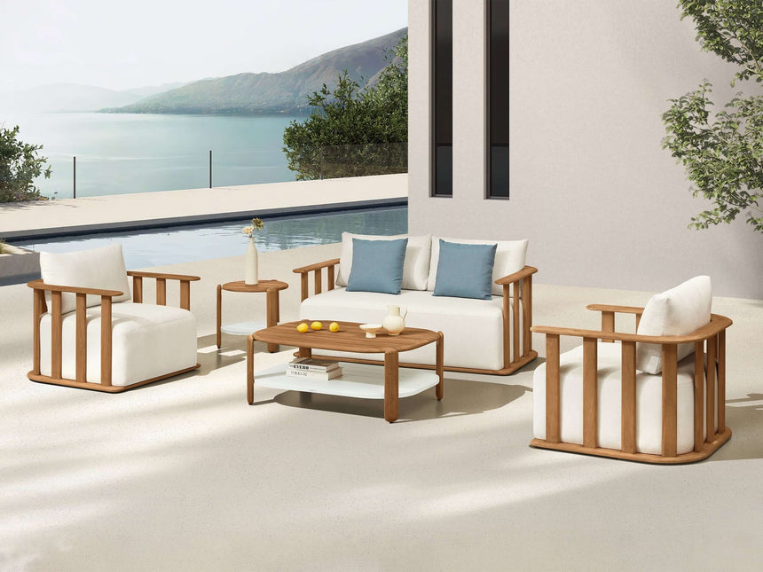 Conjunto de sofás de jardín de 4 plazas Higold Pallisad