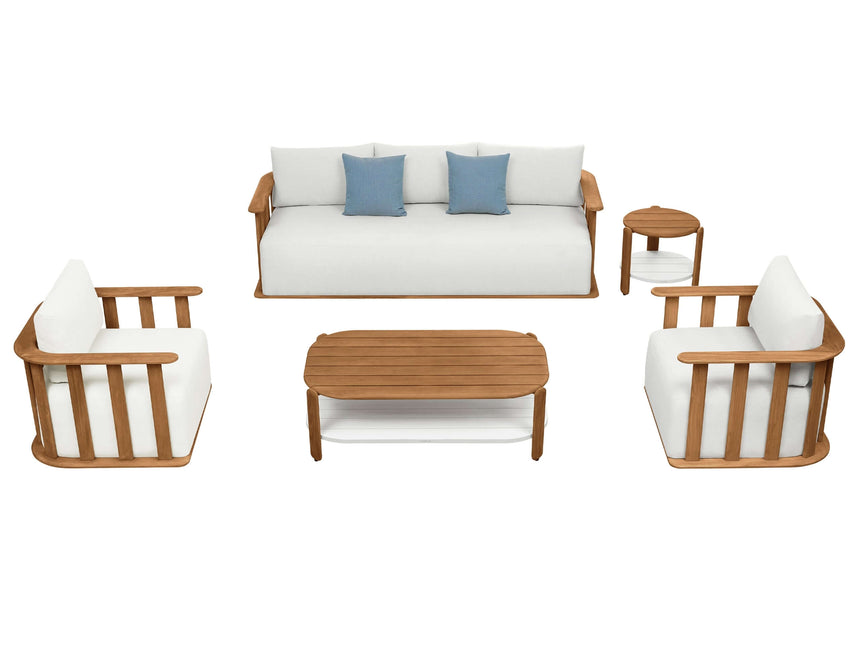 Conjunto de sofás de jardín de 5 plazas Higold Pallisad