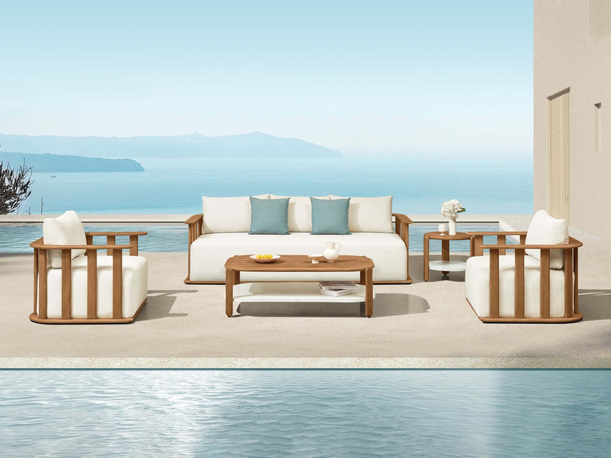 Conjunto de sofás de jardín de 5 plazas Higold Pallisad