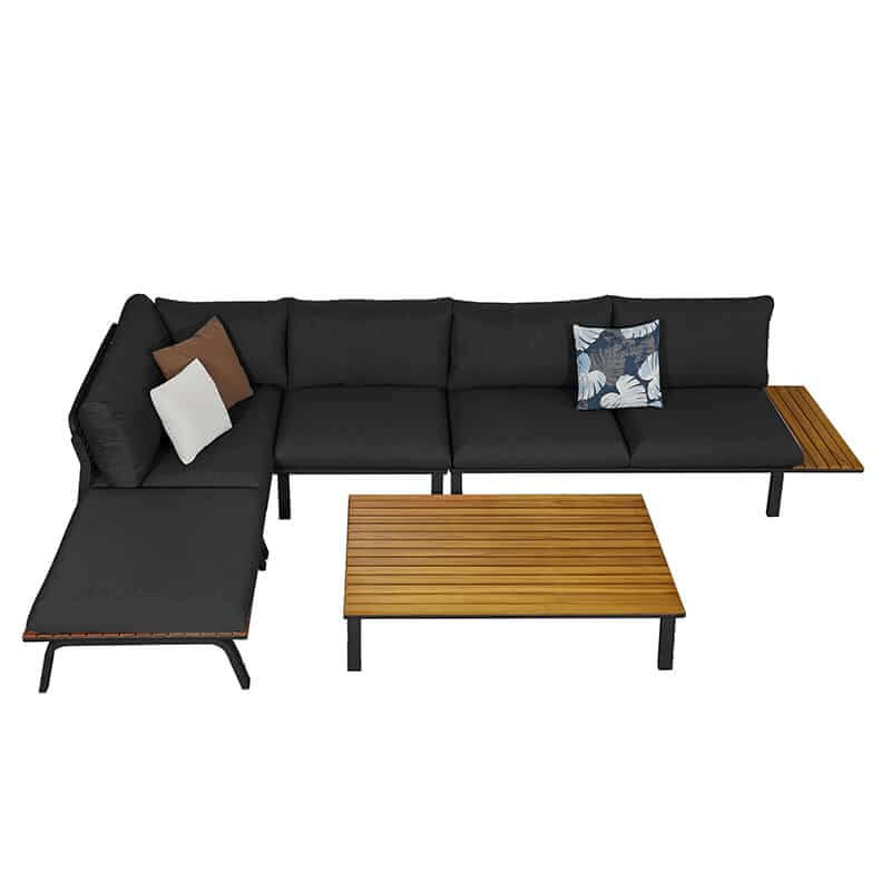 Conjunto de muebles de jardín esquineros de 4 plazas Higold Punto