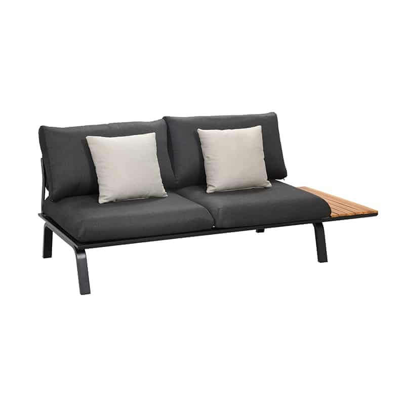 Conjunto de jardín esquinero de 5 plazas Higold Punto, color antracita