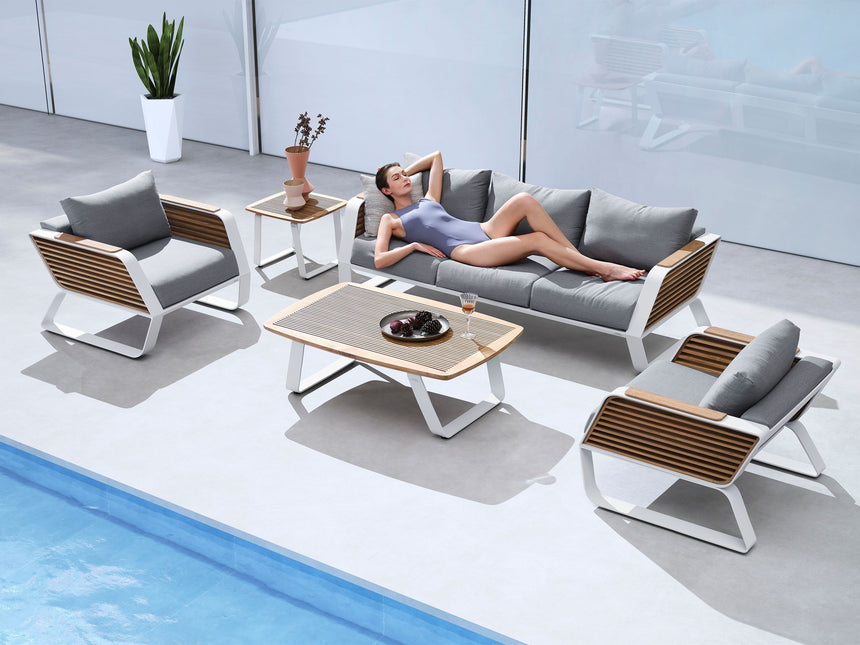 Sofá de jardín Higold Wing de 5 plazas - Yate con adhesivo