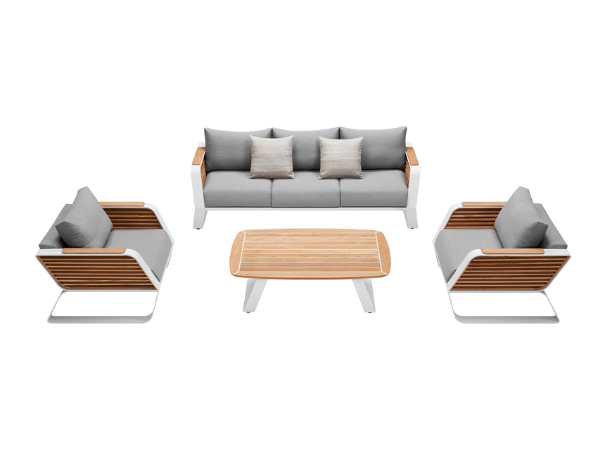 Sofá de jardín Higold Wing de 5 plazas - Yate con adhesivo