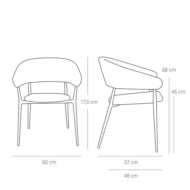 Jacco kültéri szék, zöld színben