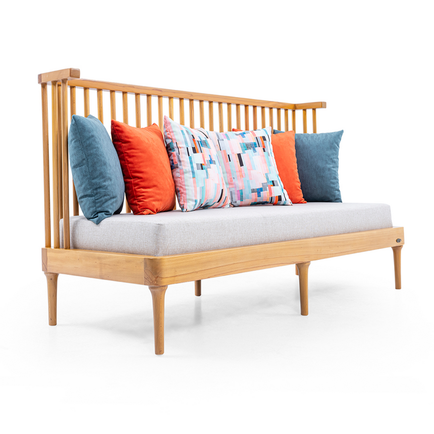 Banco de restaurante tipo jaula en una selección de colores