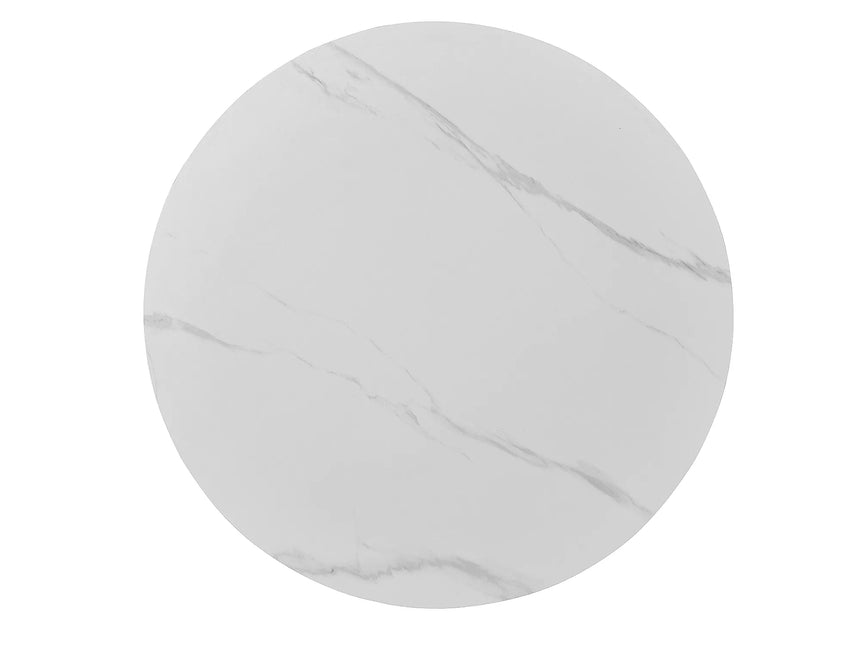 Mesa de comedor de cerámica blanca ideal