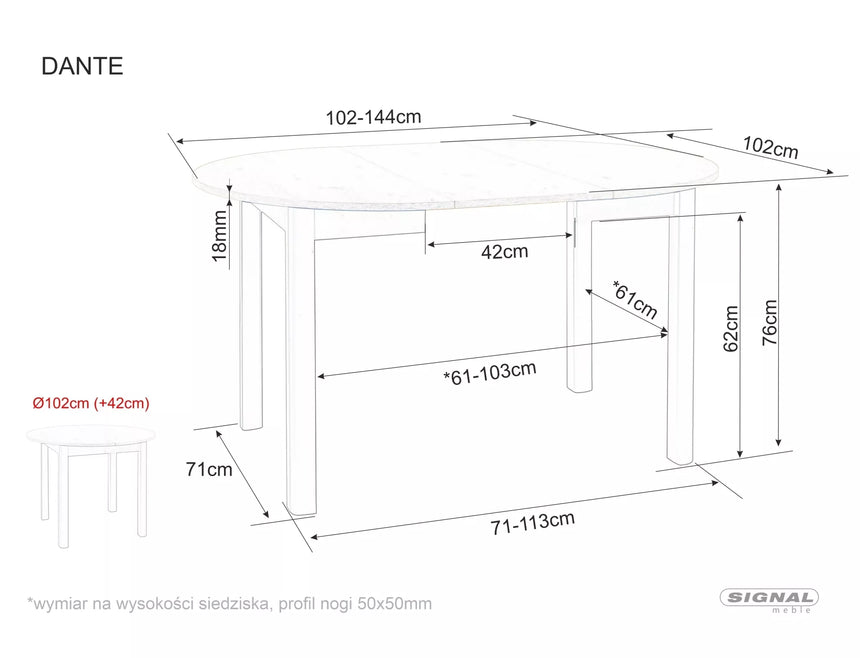 Mesa de comedor Dante Table