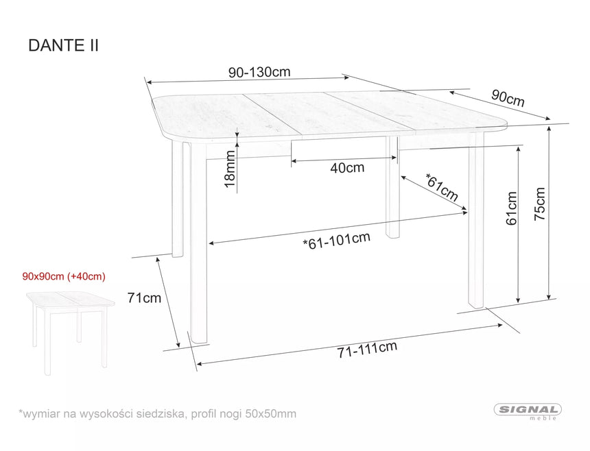 Mesa de comedor Dante II I.