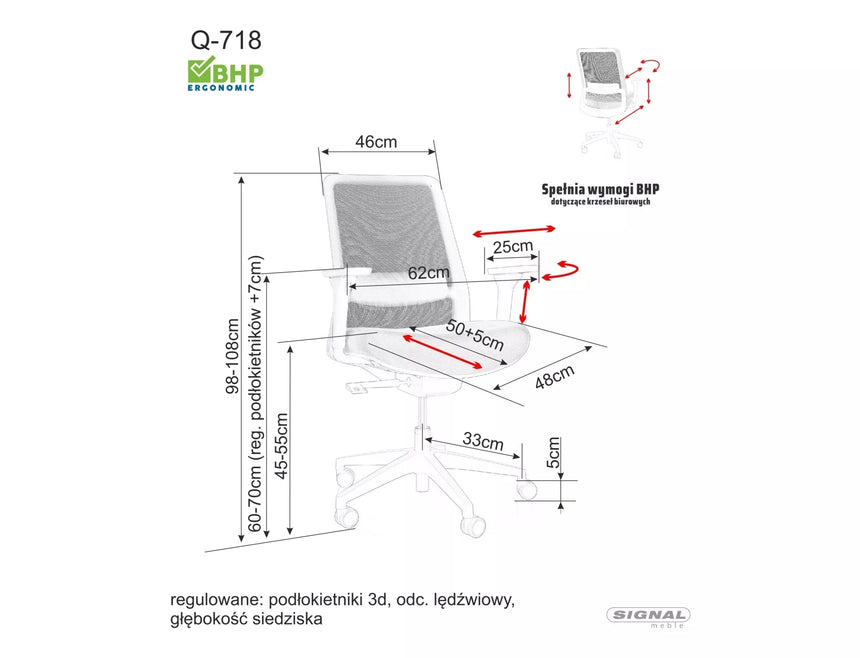 Irodaszék Q-718 II.