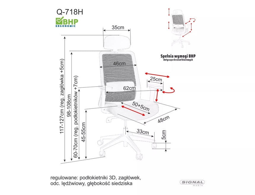 Silla de oficina Q-718H II.