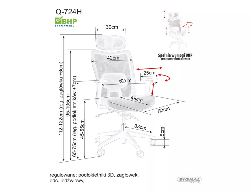 Silla de oficina Q-724H II.