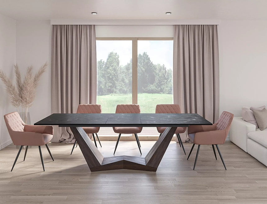 Mesa de comedor de cerámica Bonucci