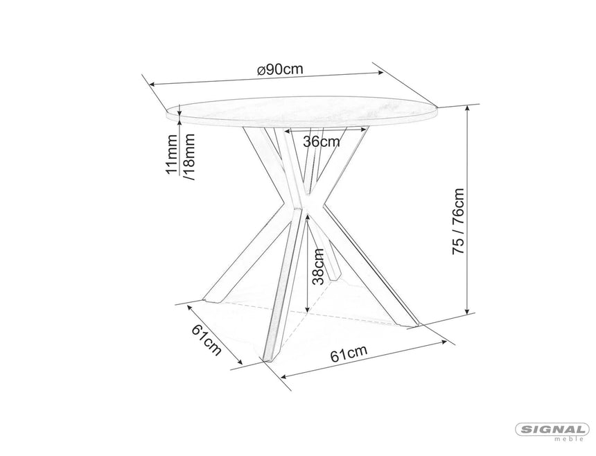 Talia III. étkezőasztal