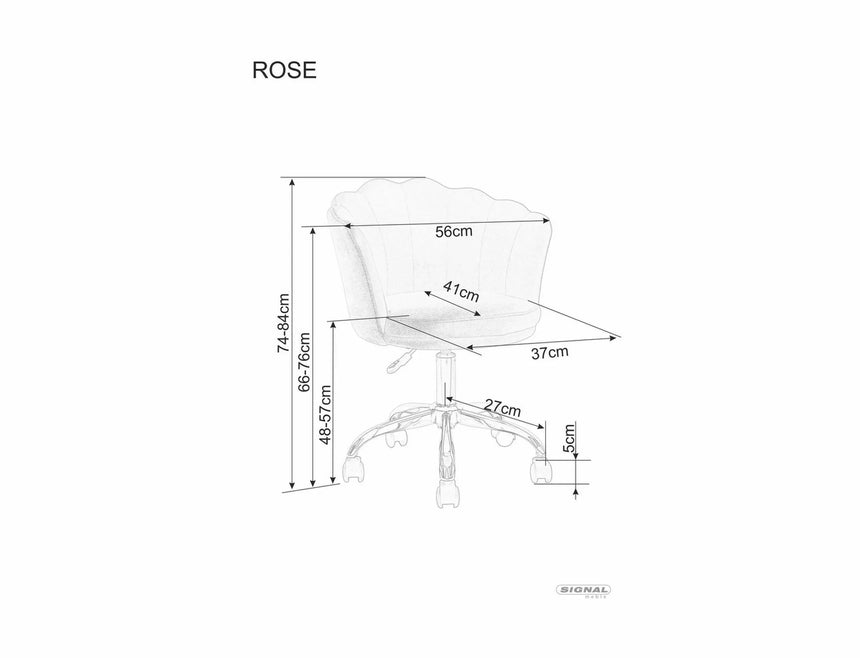 Silla de oficina Rose Velvet I.