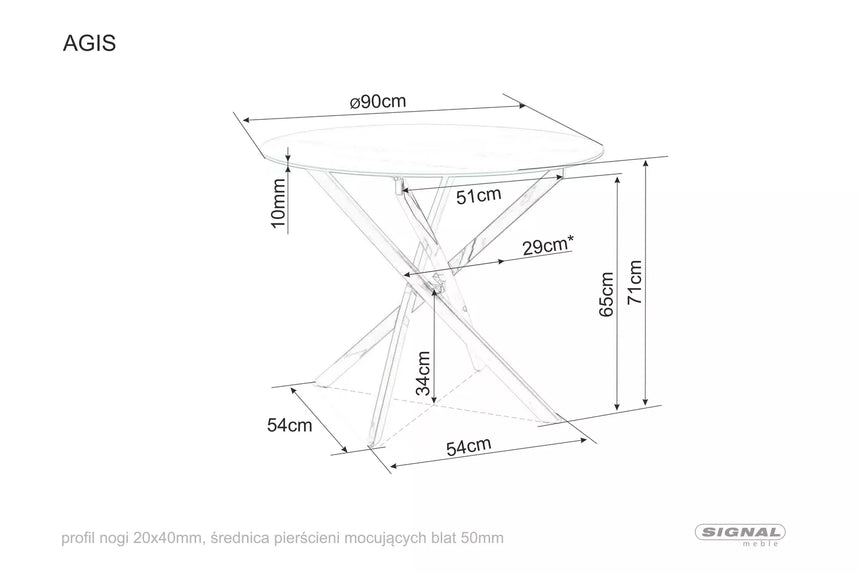 Mesa Agis I. mesa de comedor