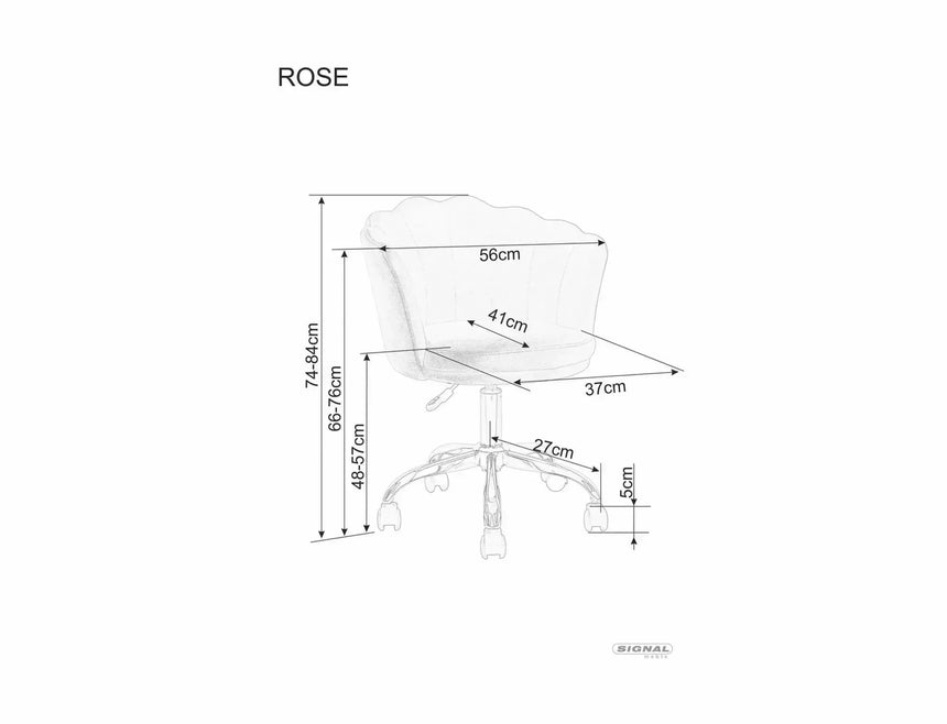 Silla de oficina Rose Velvet II.