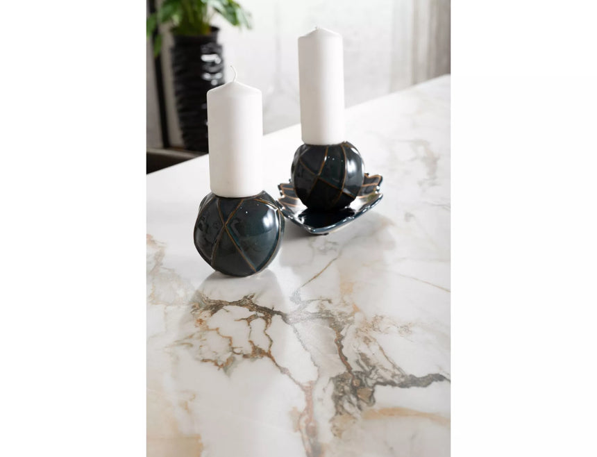 Columbus Kerámia Amber Bianco étkezőasztal