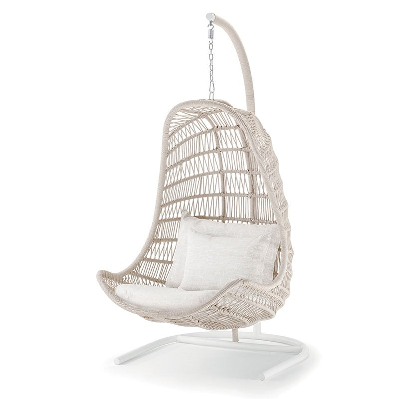 Silla colgante Leaf blanca
