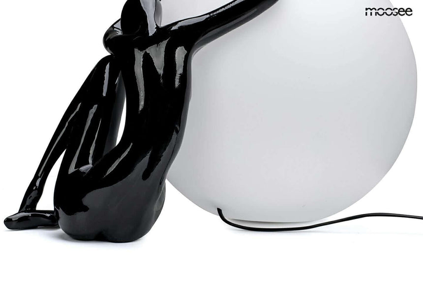 Lámpara de mesa Uomo 50 negra