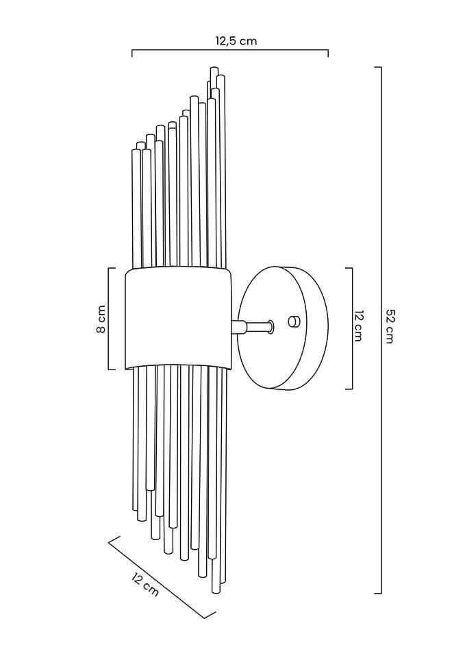 4. Amadeo fali lámpa arany